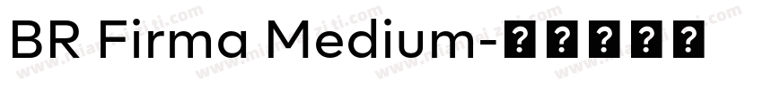 BR Firma Medium字体转换